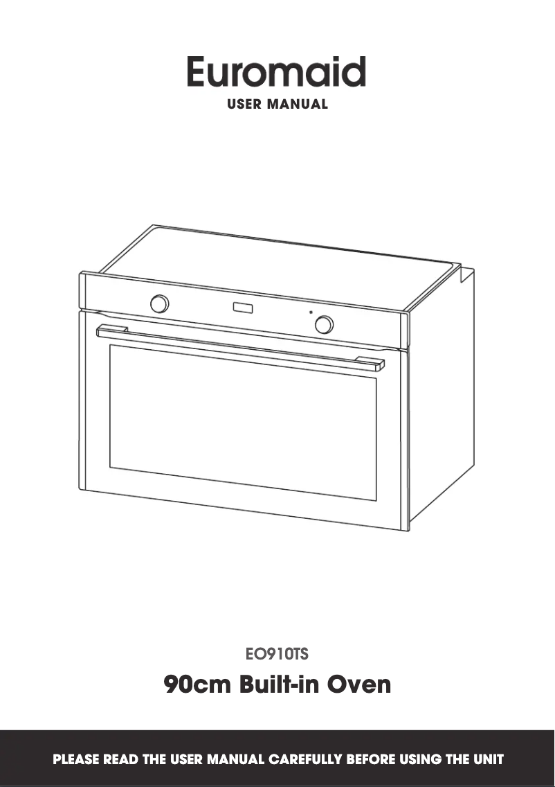 First page image of the manual for EO910TS