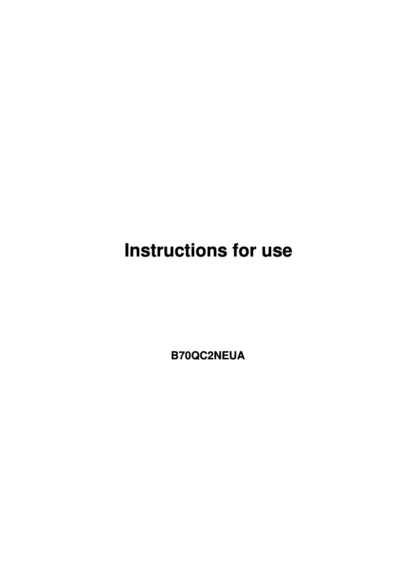 First page image of the manual for P304IAE