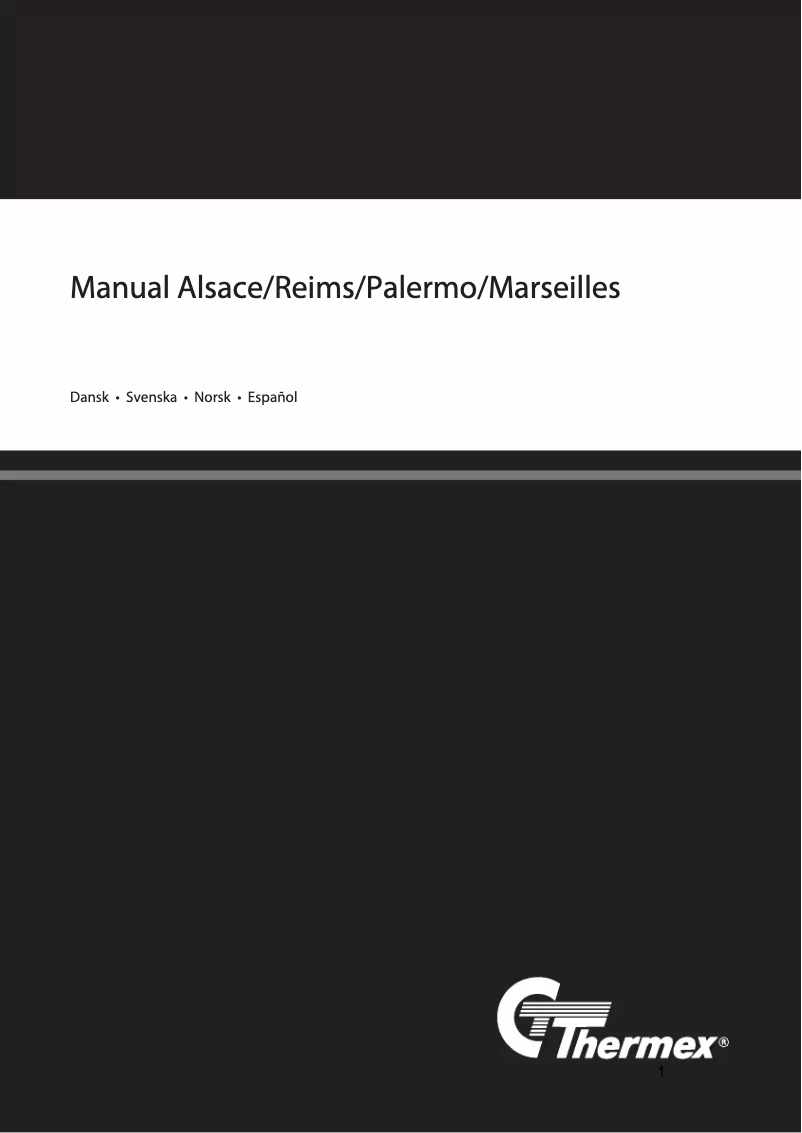 First page image of the manual for Reims