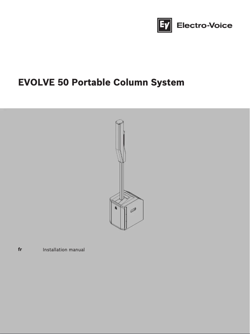 First page image of the manual for Evolve 50