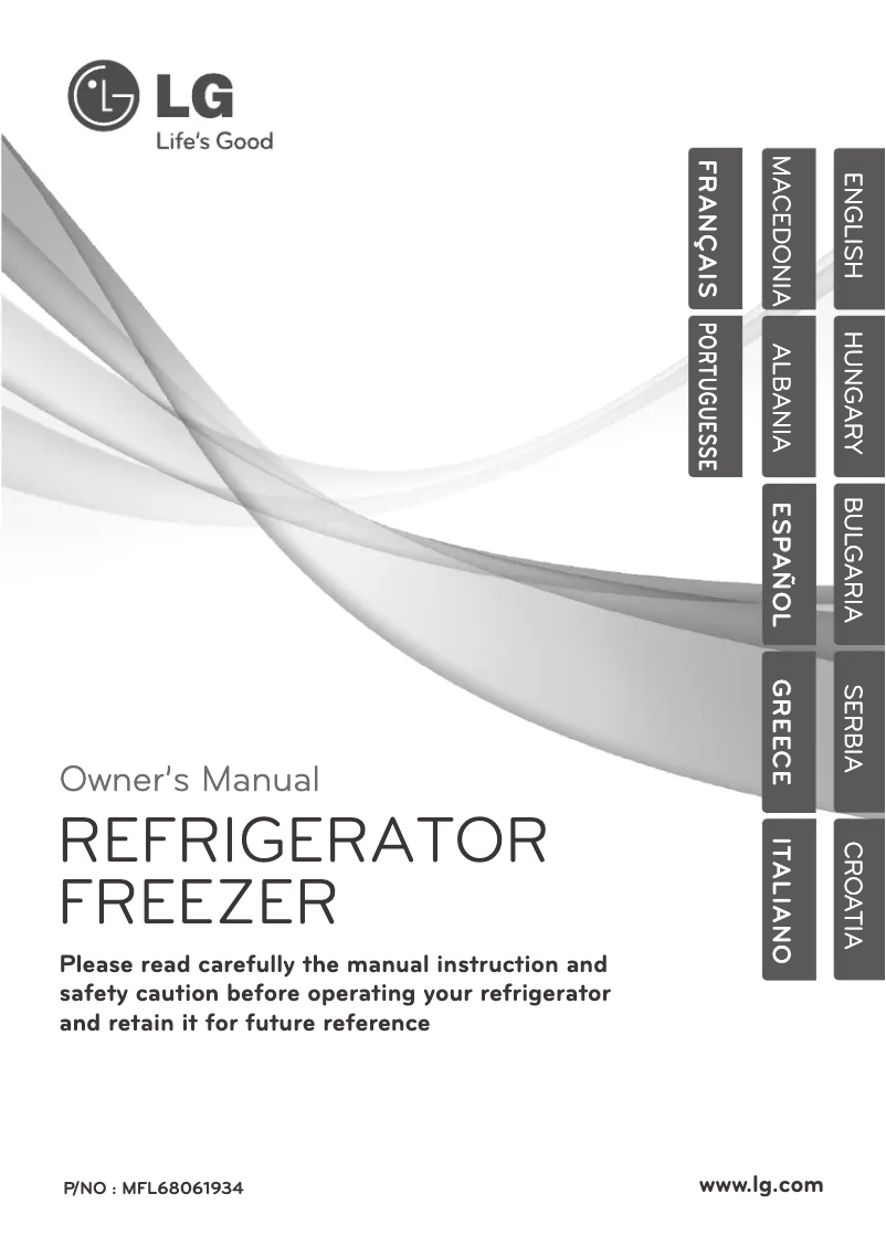 Page 1 of the manual User Manual LG GTB382PZCL