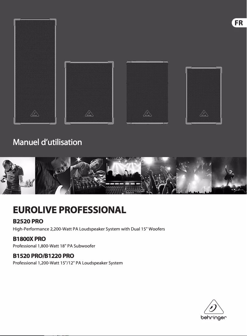 First page image of the manual for Eurolive B1220 Pro