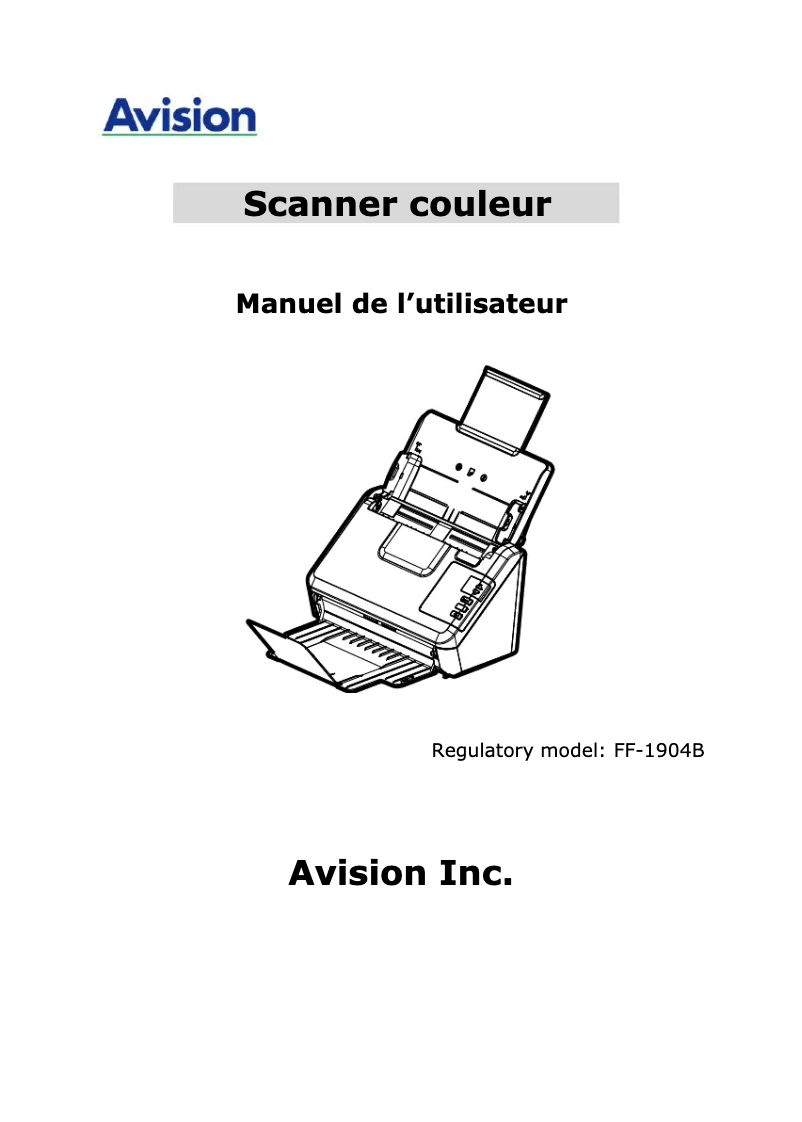 First page image of the manual for AV332U