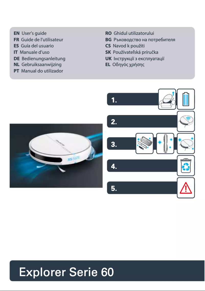 Page 1 of the manual User Manual Rowenta Explorer Serie 60