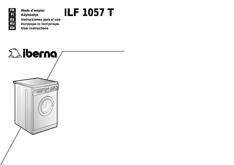 First page image of the manual for ILF 1057 T