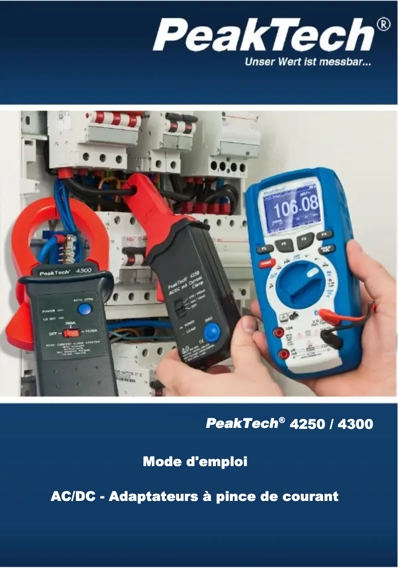 First page image of the manual for 4250