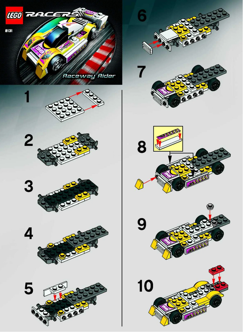 Page 1 of the manual User Manual Lego Raceway Rider