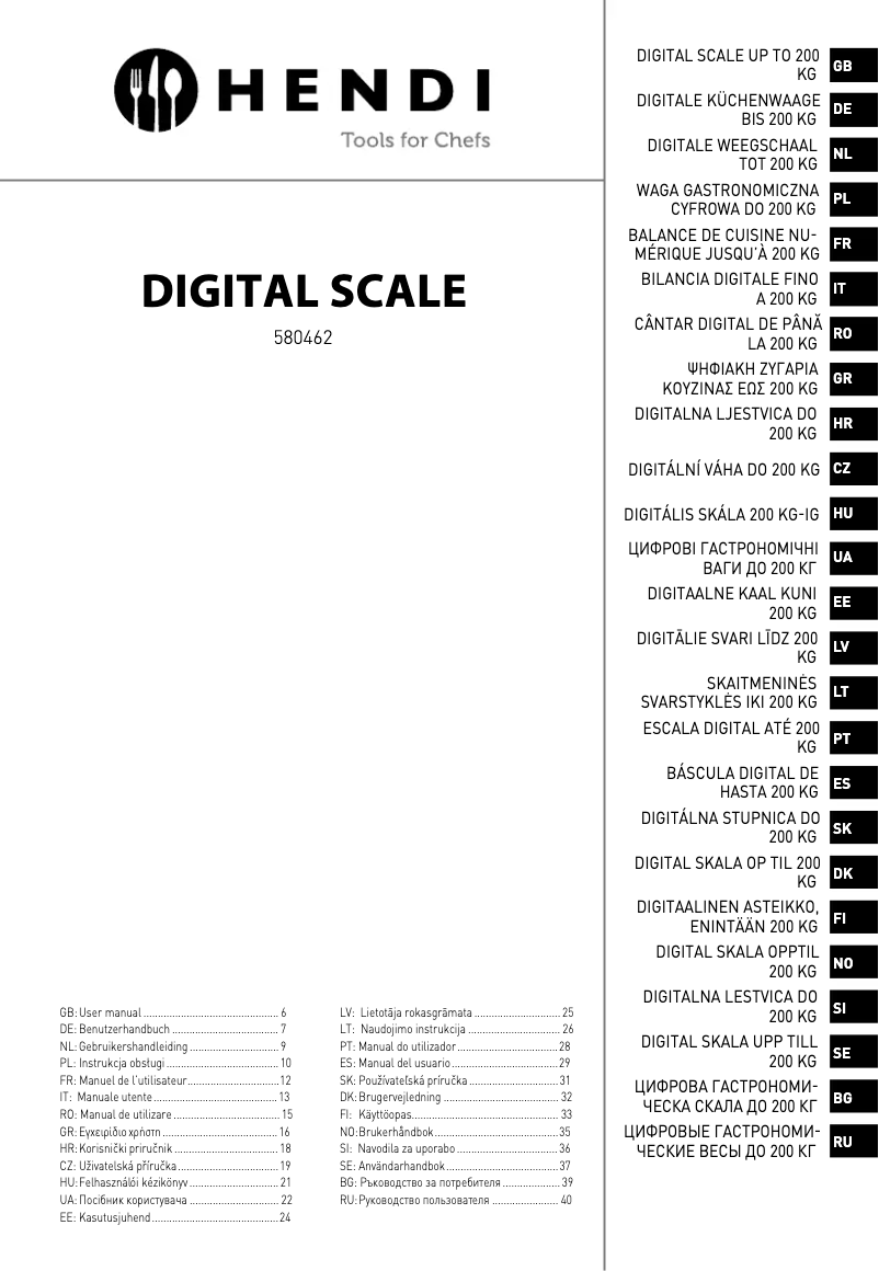First page image of the manual for 580462