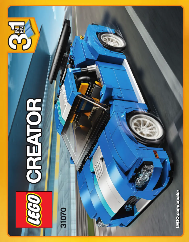 First page image of the manual for Creator 31070