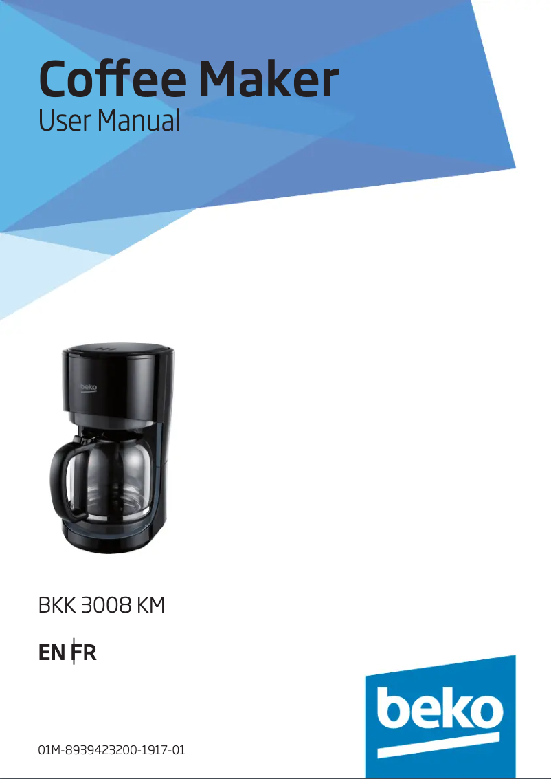 Page 1 of the manual User Manual Beko BKK 3008 KM