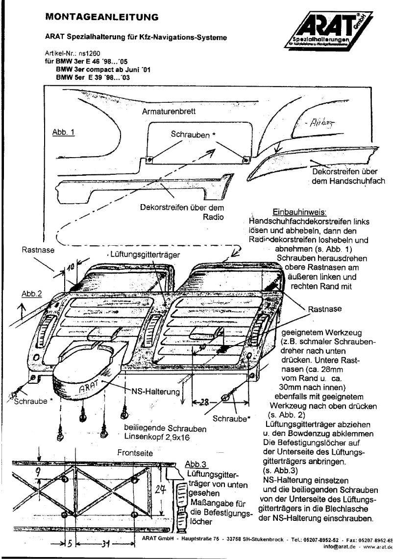 First page image of the manual for NS1260