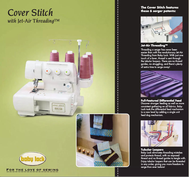 First page image of the manual for Cover Stitch