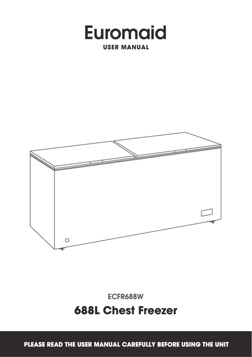 Page 1 of the manual User Manual Euromaid ECFR200W