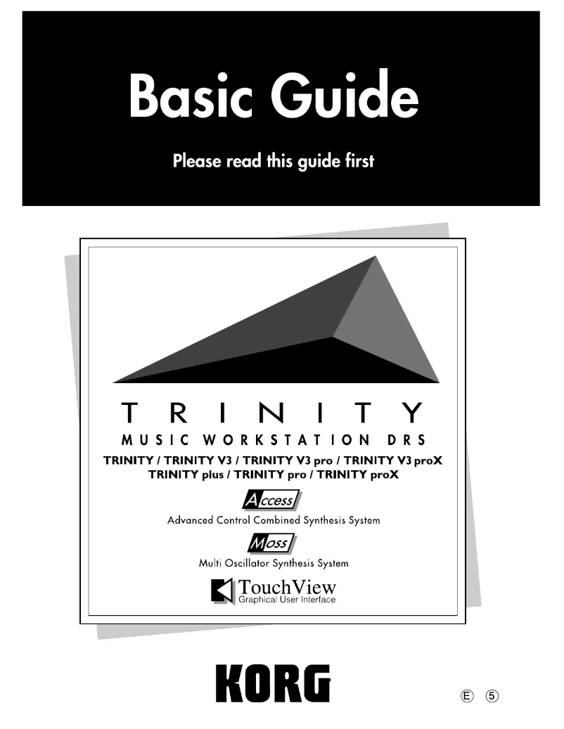 Page 1 of the manual User Manual Korg Trinity