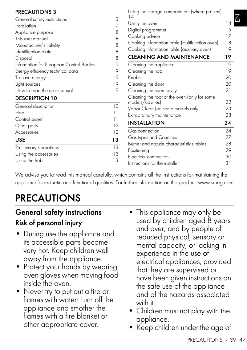 First page image of the manual for SYD4110-1