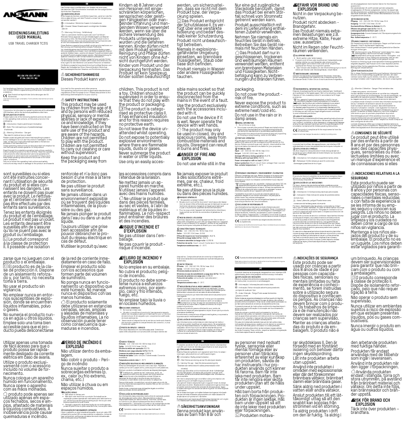 First page image of the manual for TC315