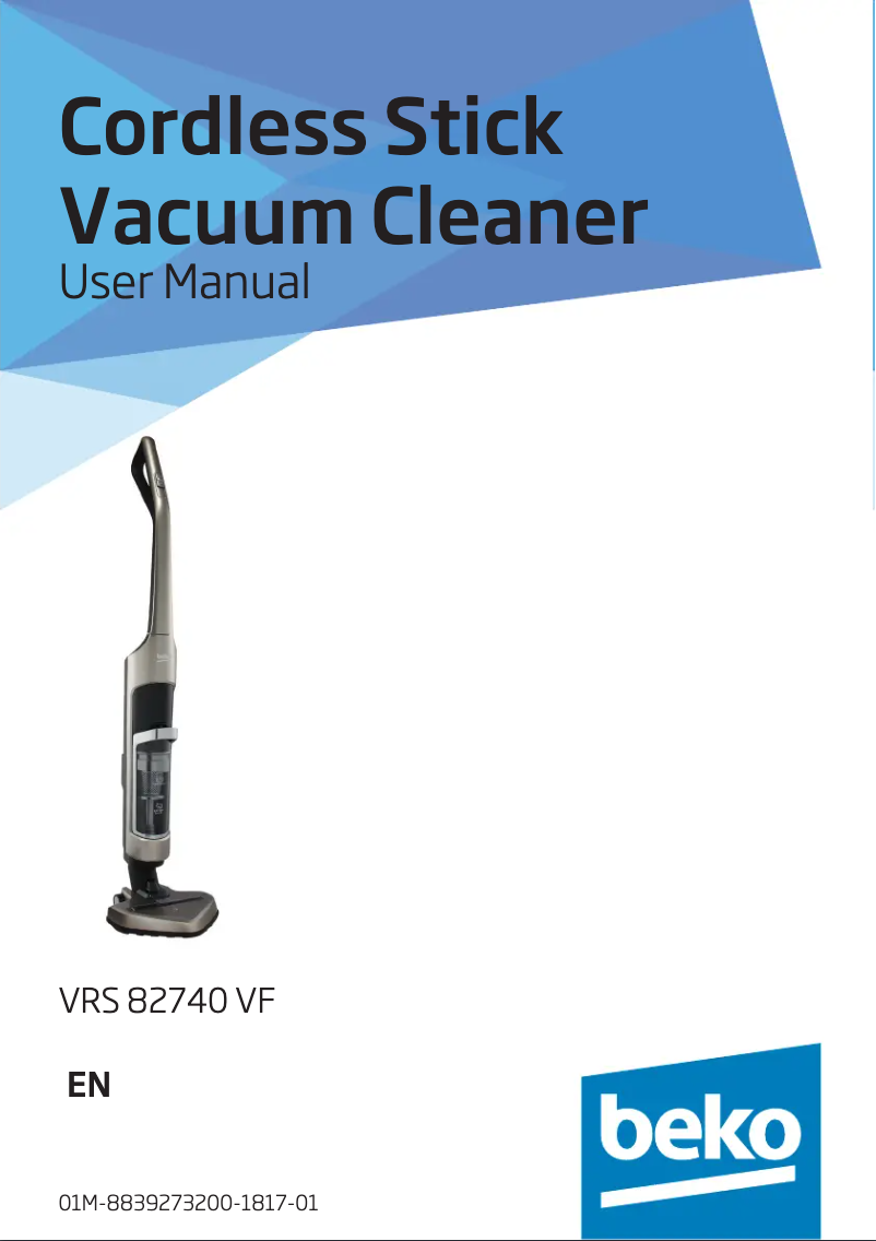 First page image of the manual for VRS82740V