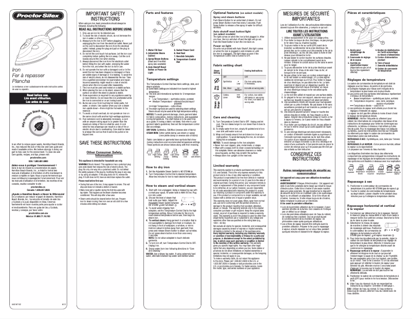 First page image of the manual for 17200