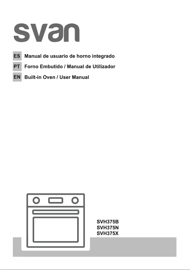 First page image of the manual for SVH375X