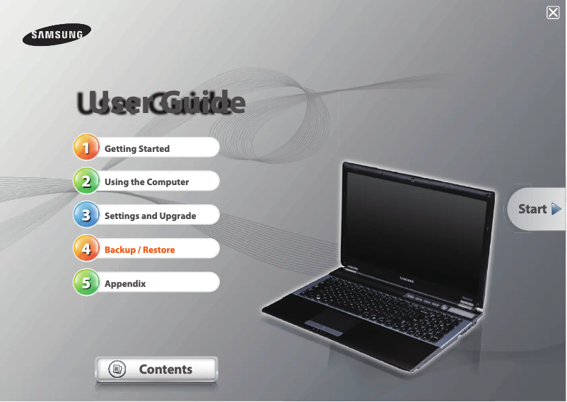 First page image of the manual for NP-RF510E