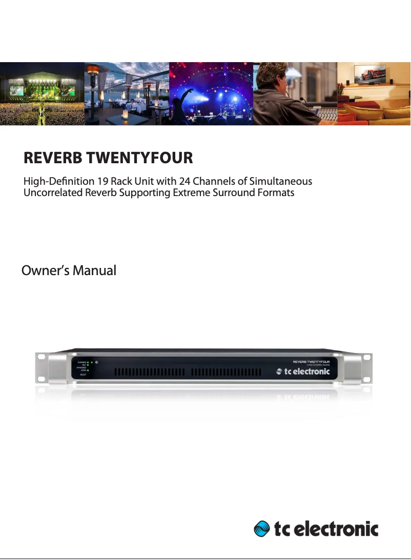 First page image of the manual for Reverb Twentyfour