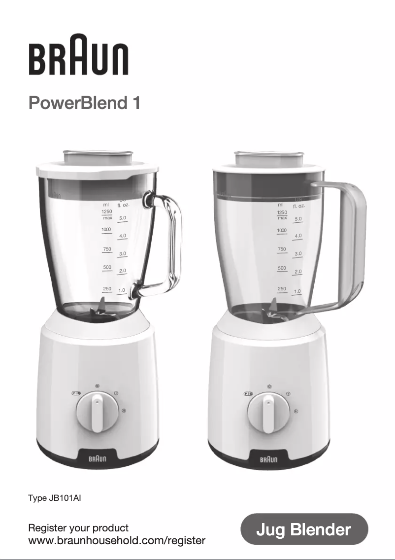 First page image of the manual for PowerBlend 1