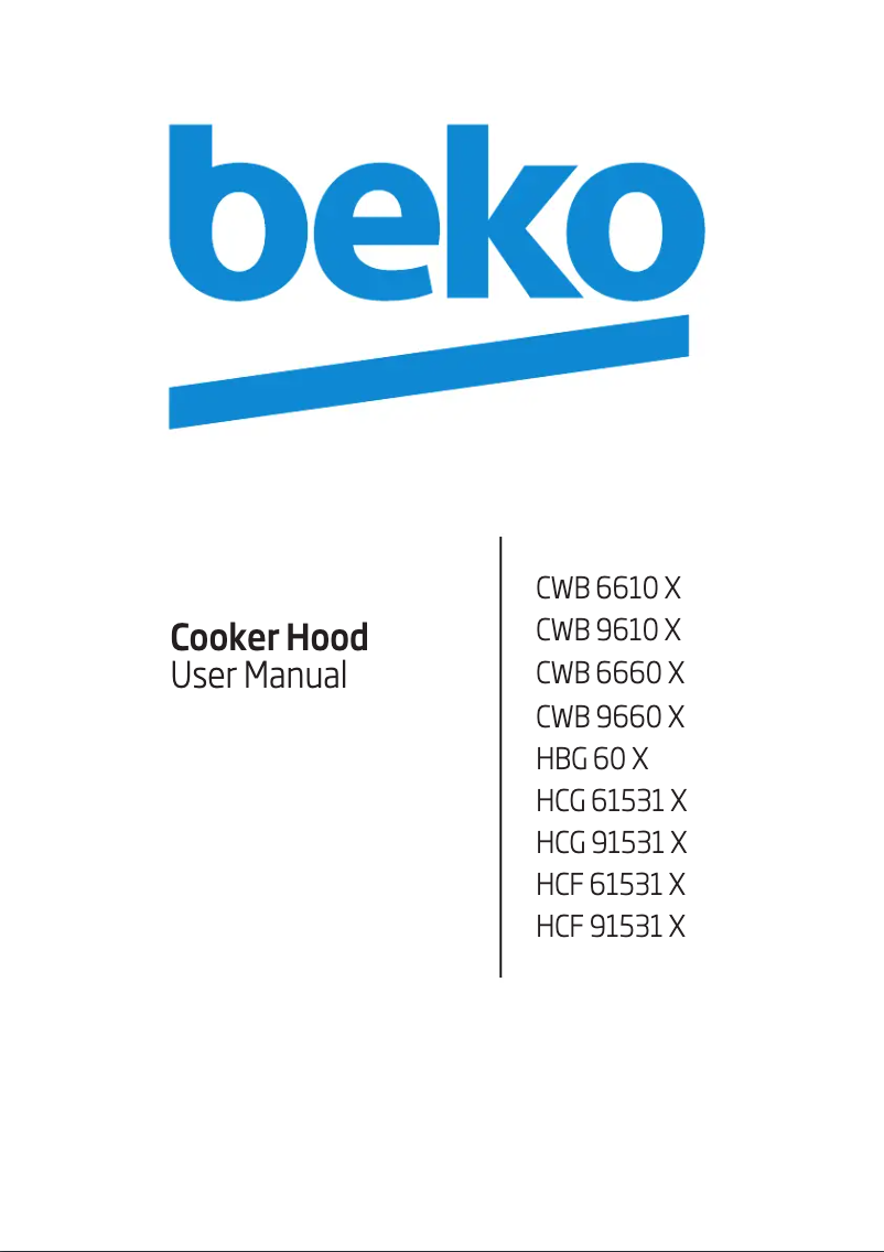 Page 1 of the manual User Manual Beko HCF91531X