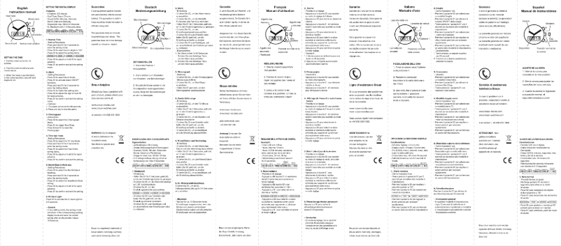 Page 1 of the manual User Manual Braun BN0159