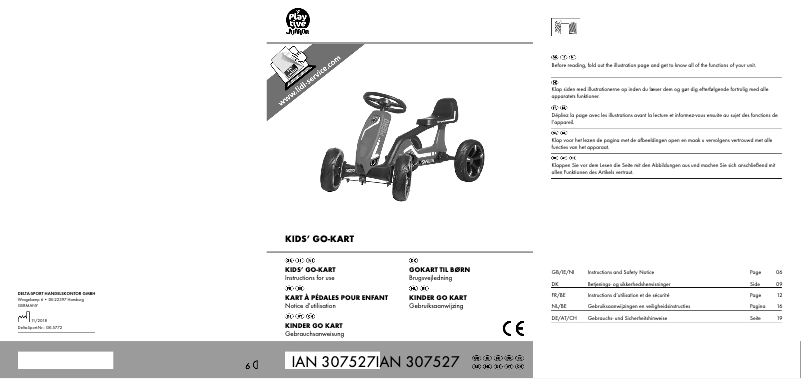 First page image of the manual for IAN 307527