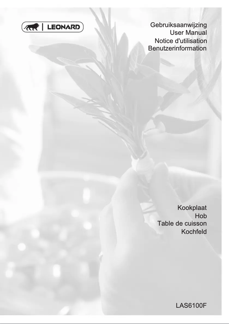 Page 1 of the manual User Manual Leonard LAS6100F