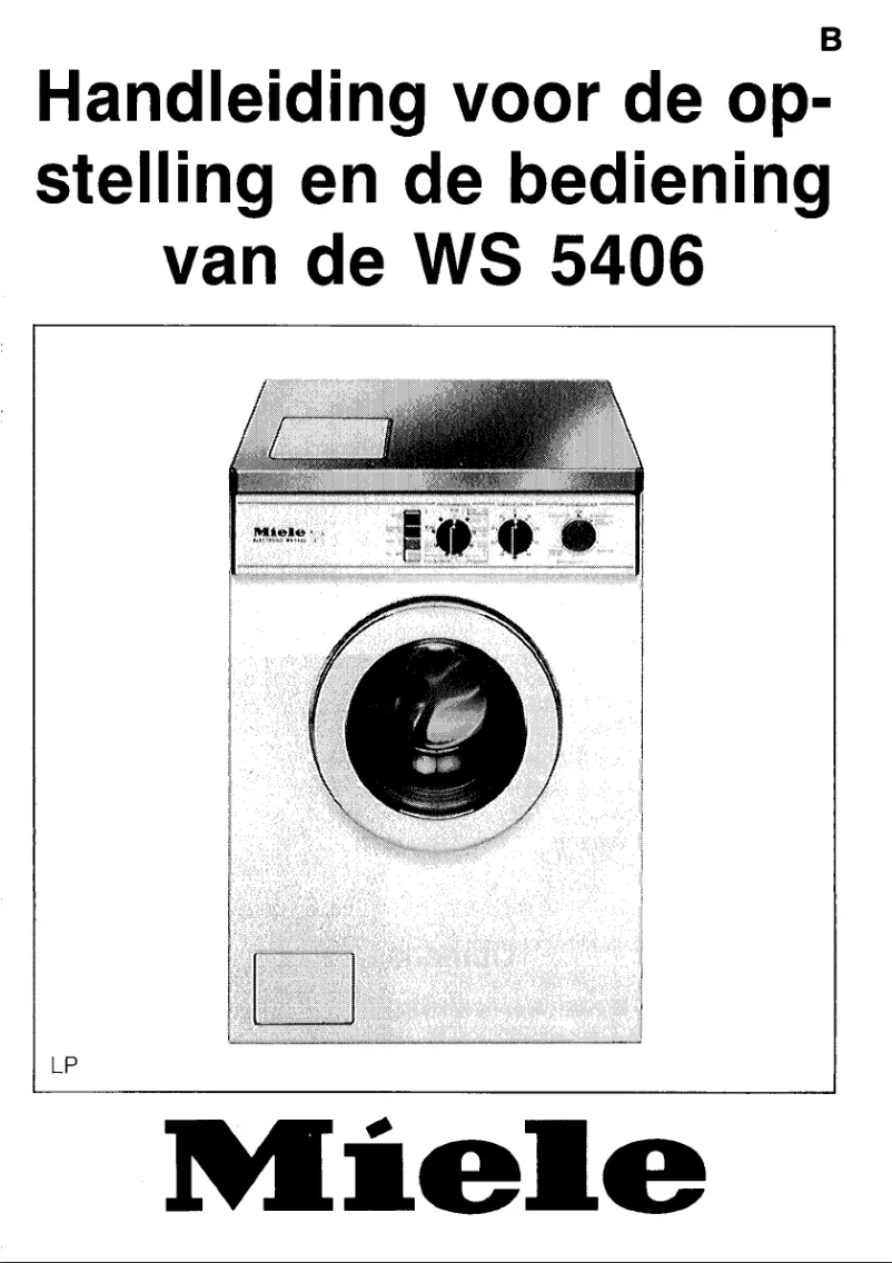 First page image of the manual for WS 5406