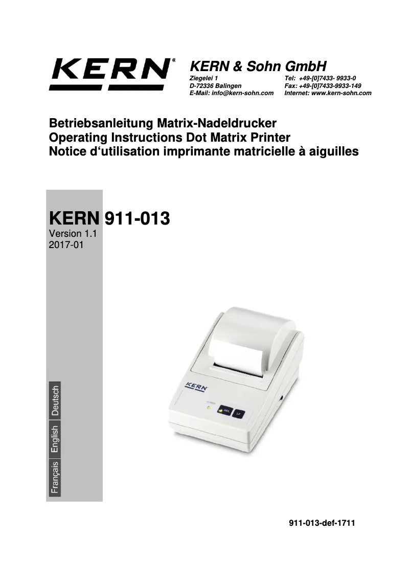 First page image of the manual for 911-013