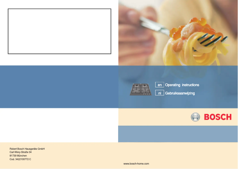 Page 1 of the manual User Manual Bosch PPP626B90N