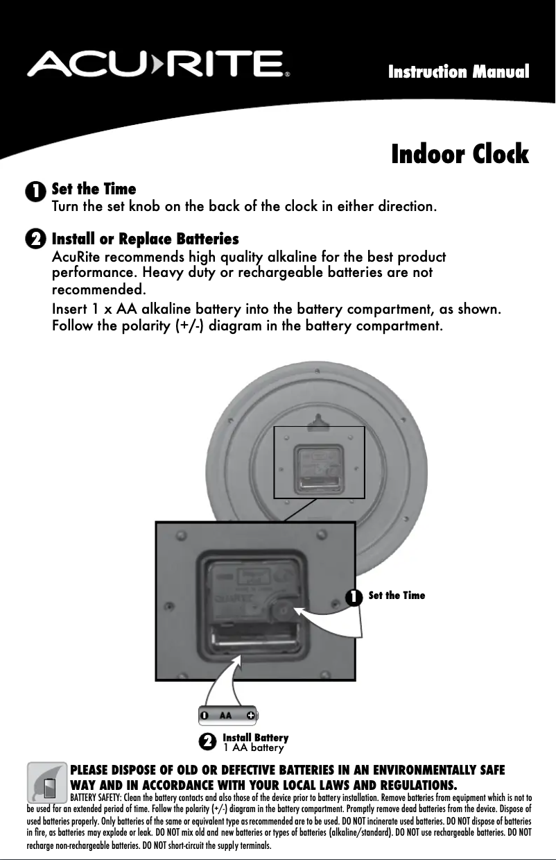 First page image of the manual for 75103A1