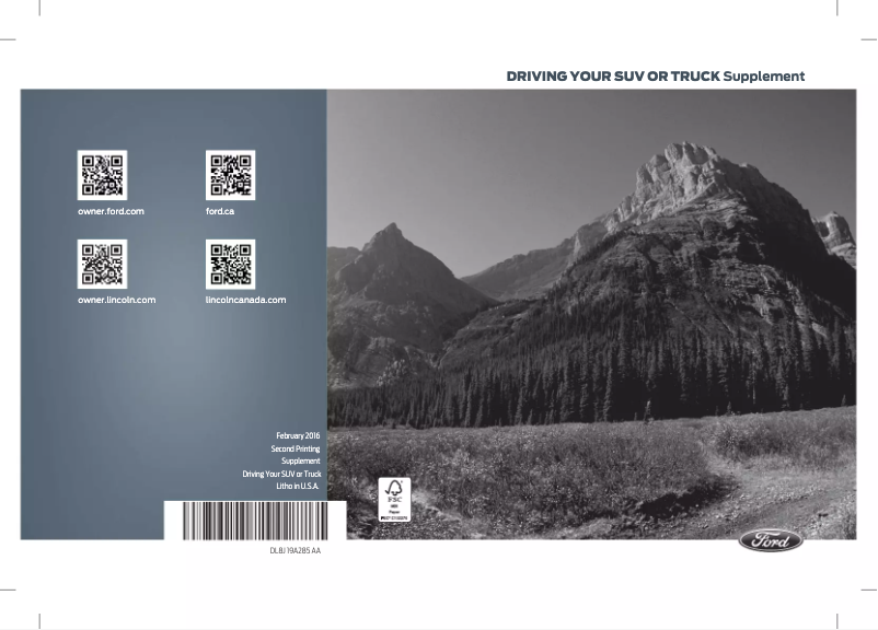 First page image of the manual for Expedition (2015)