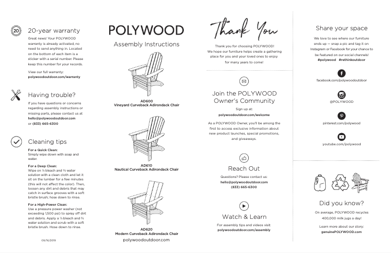 First page image of the manual for AD420