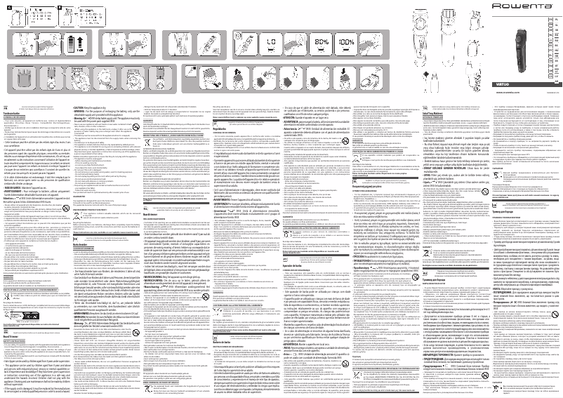 Page 1 of the manual User Manual Rowenta Virtuo TN3840