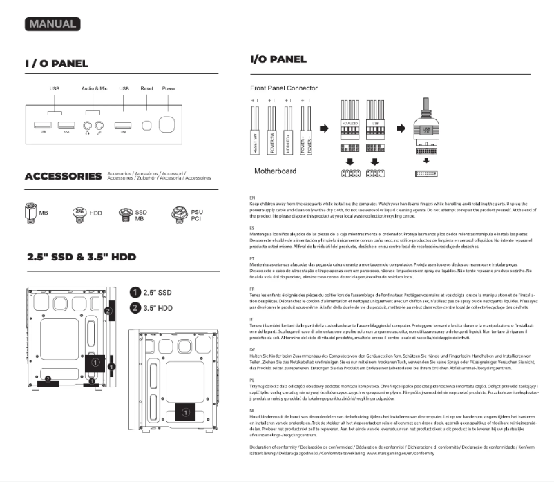 Page 1 of the manual User Manual Mars Gaming MC-ME