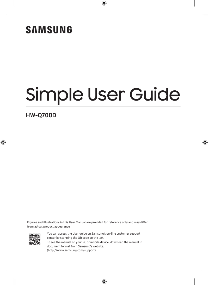 Page 1 of the manual User Manual Samsung HW-Q700D