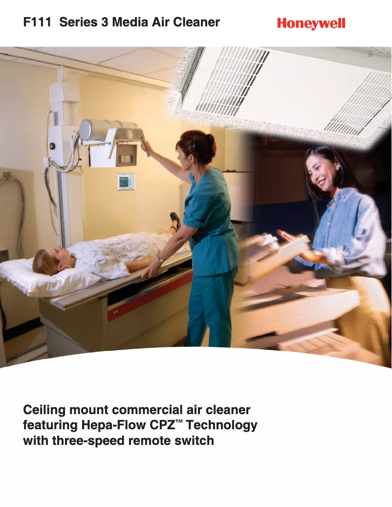 Page 1 of the manual Brochure Honeywell F111C1073W-3S