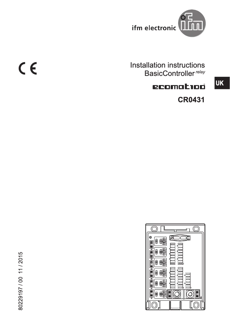 First page image of the manual for EC0468