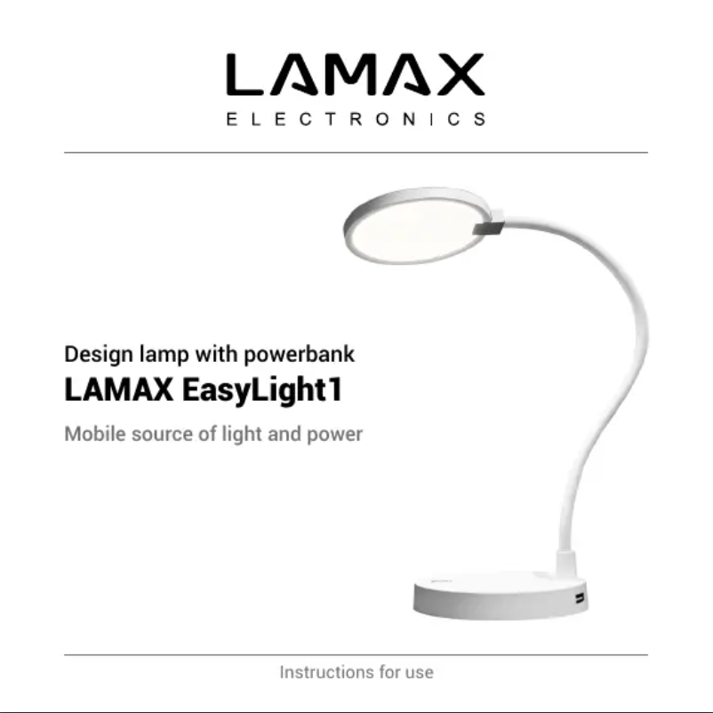 First page image of the manual for EasyLight1