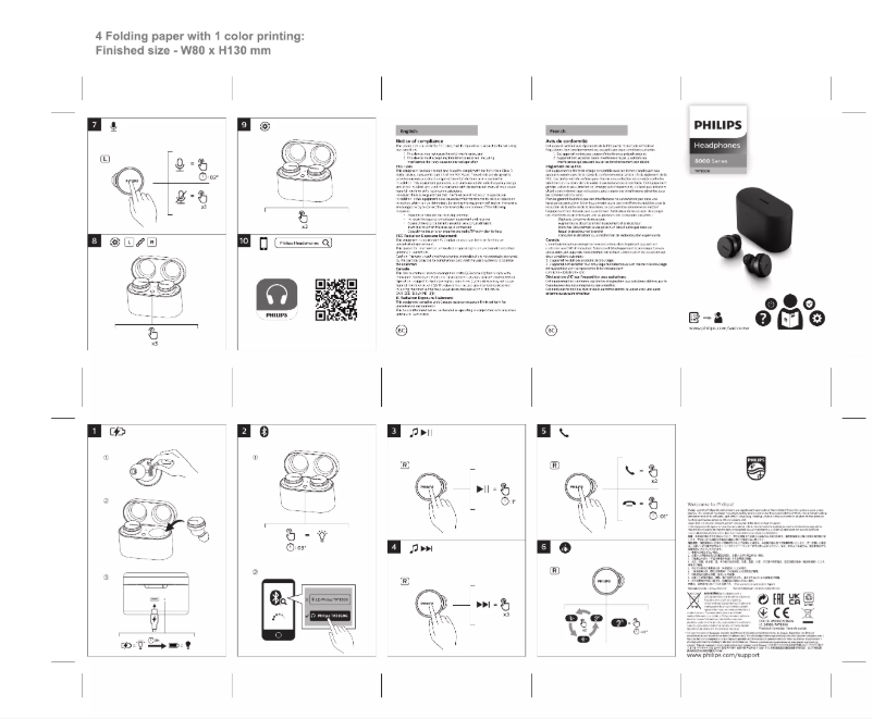 Page 1 of the manual Quick Start Guide Philips TAT8506