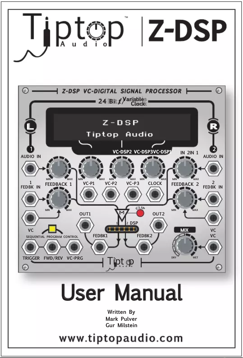First page image of the manual for Z-DSP