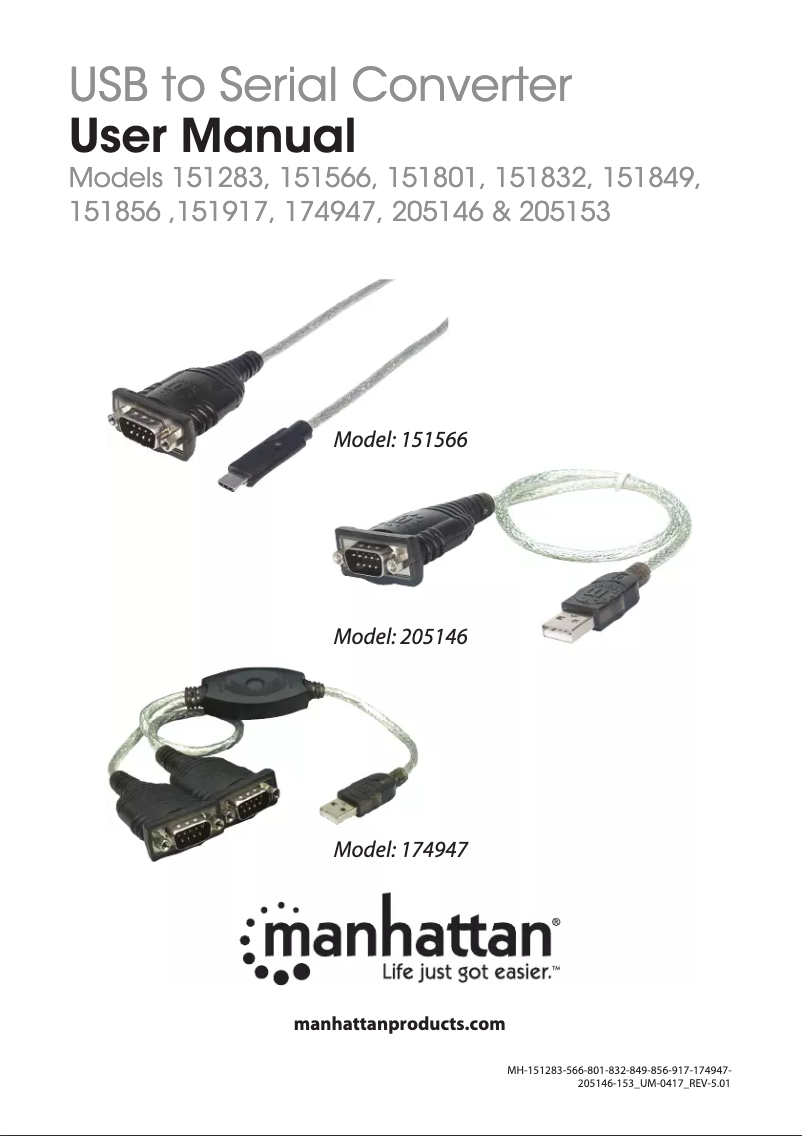 First page image of the manual for 151283