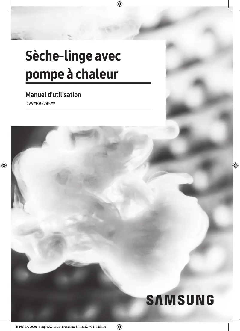 First page image of the manual for DV90BB5245AE