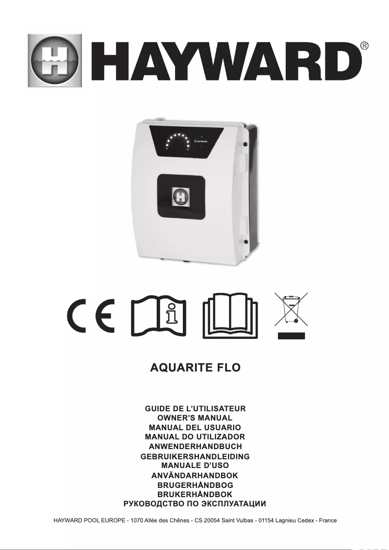 First page image of the manual for AquaRite Flo