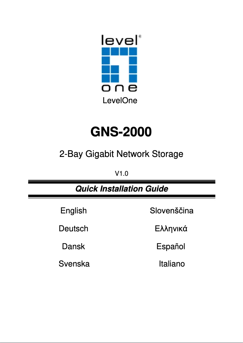 First page image of the manual for GNS-2000