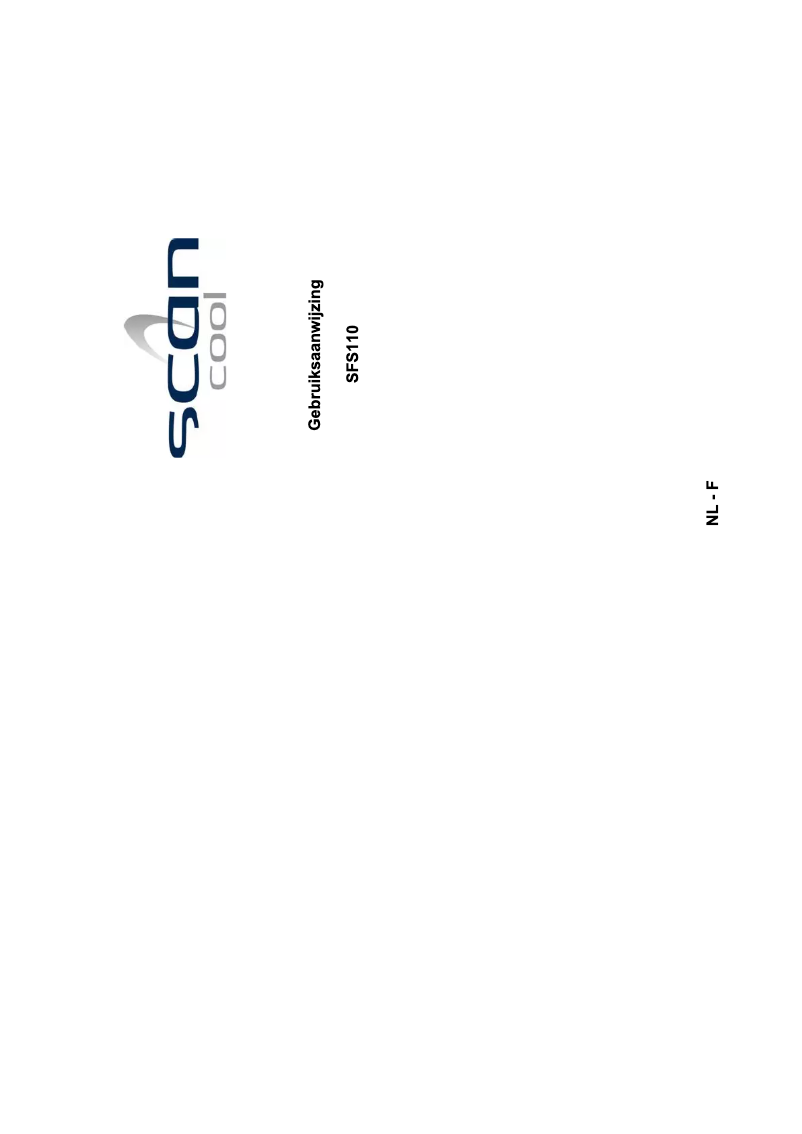 First page image of the manual for SFS110A++