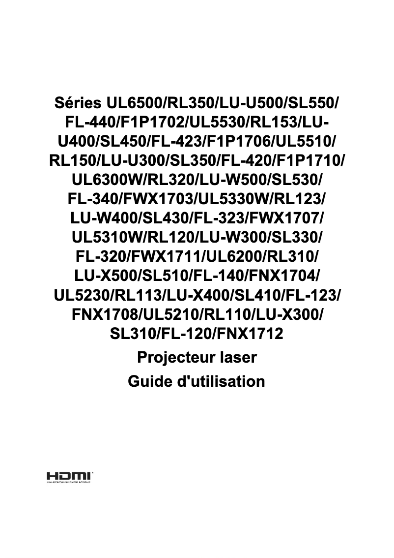 Page 1 of the manual User Manual Acer UL6200